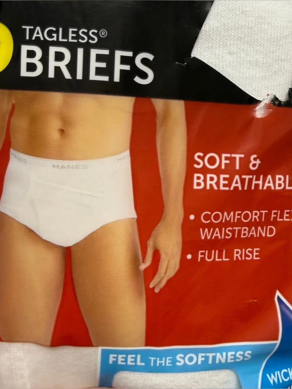 New Hanes Underwear XL White Briefs 9pk 100% Cotton Mens Classic Tighty Whities
